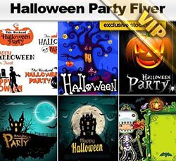 万圣节海报：Halloween Party Flyer
